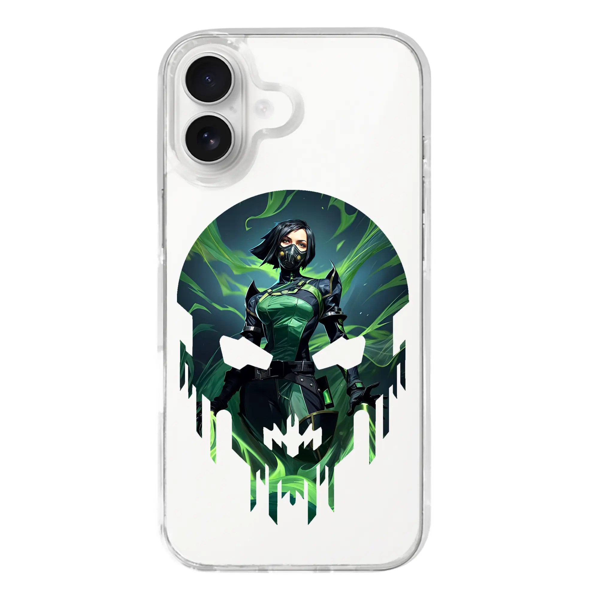 VALORANT グッズ,ヴァイパー - iPhone 17シリーズ 透明スマホケース – 薄型・耐衝撃・精密フィット保護カバー